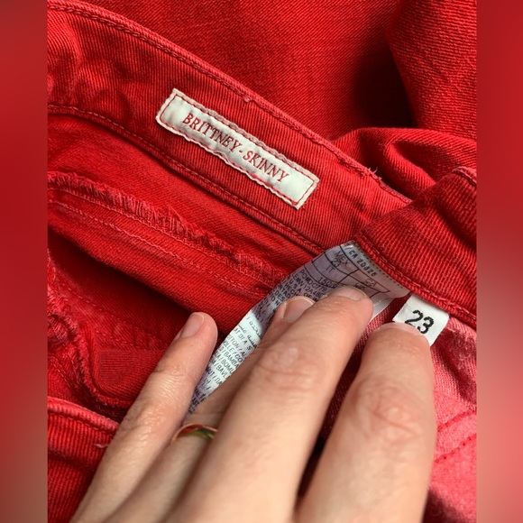 Guess jeans - Brittany skinny - size 23 - red - Picture 4 of 5